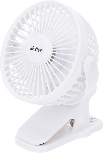 AKTIVE 61590 Petit ventilateur silencieux avec clip