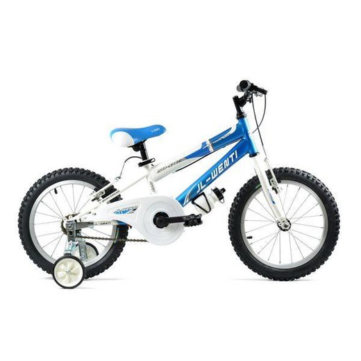 Bicicleta infantil 16 pulgadas Wenti azul/blanco