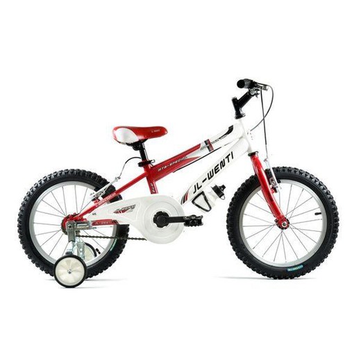 Bicicleta infantil 16 pulgadas Wenti rojo/blanco