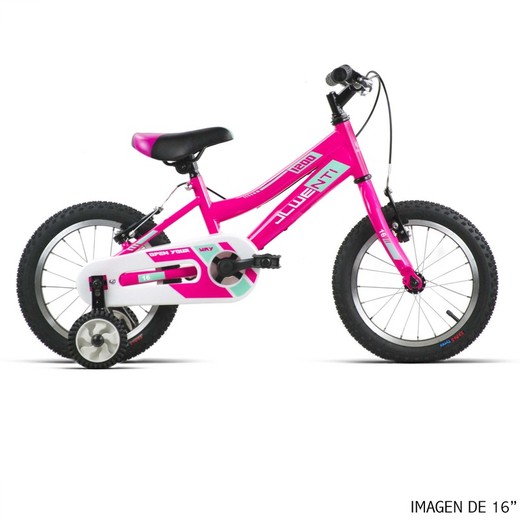 Vélo enfant 18" Wenti Junior Rose blanc