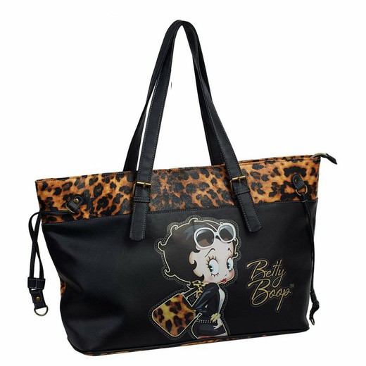 Betty Boop sac tote Leopard