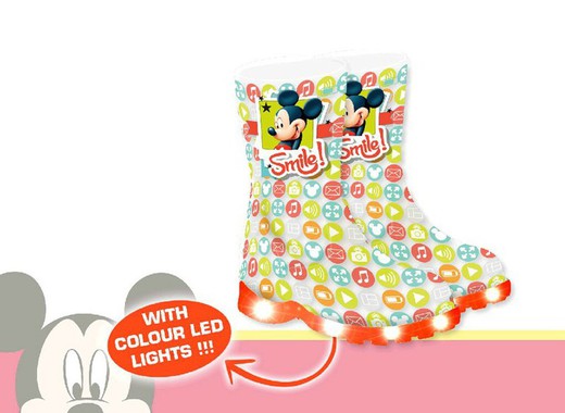 Rain boots Mickey Mouse with led lights
