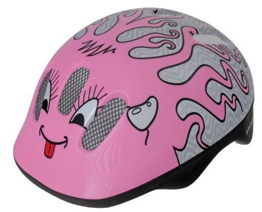 Sports Kid Helmet Curly Pink
