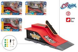 CB Toys Mini monopatín de dedo con Skate Park