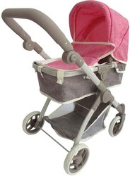 Minimamy Doll Stroller with Hood and Swivel Wheels