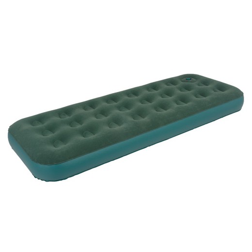 Air bed camping flocked with built-in foot pump