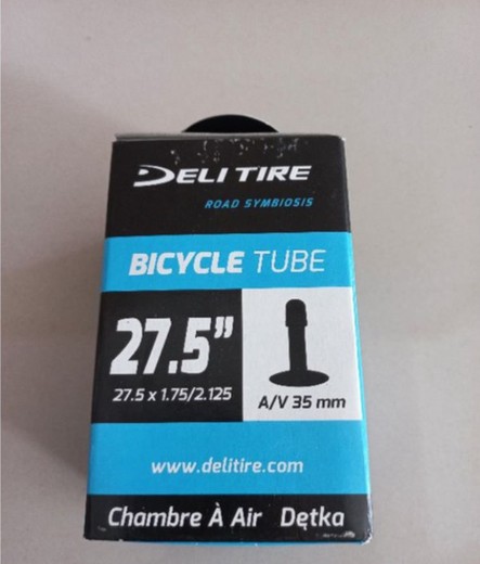 Deli Bicycle Chambre à air Velo 27,5" x 1,75/2,125 A/V 35 mm