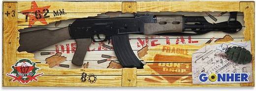 Gonher AK 47 Kalashinov Toy Assault rifle 8 shots