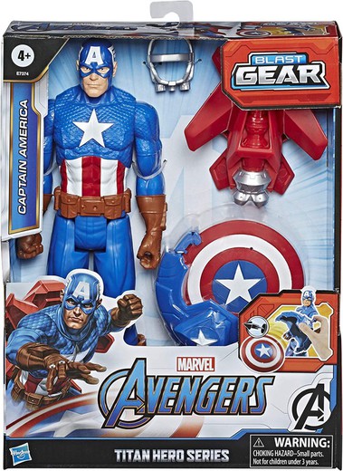 Hasbro Titan Hero Blast Gear Figurine Captain America 30 cm