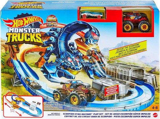 Hot Wheels Monster Trucks Scorpion Sting Raceway