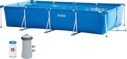 Intex 28274NP Rectangular Frame Set Pool 177 1/4" x 86 5/8" x 33" wit filter pump