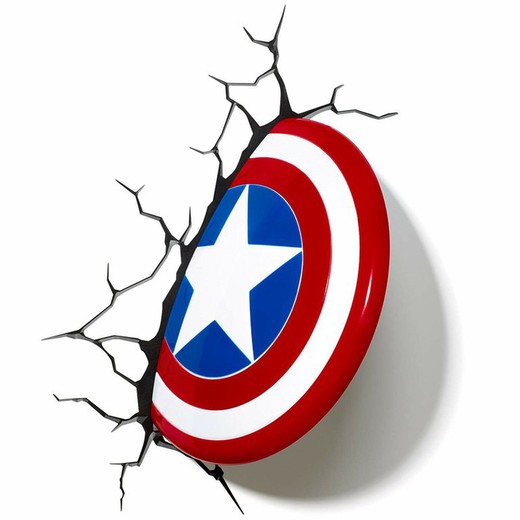 Lámpara de pared Marvel Capitán América