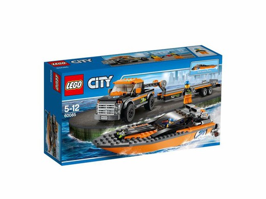 Lego 60085 City 4x4 con Lancha