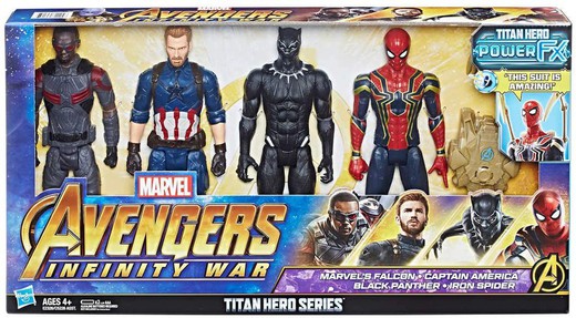 Marvel Avengers Titan Hero Figures pack 4