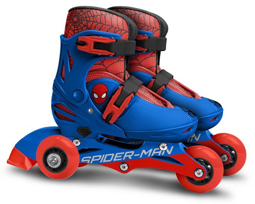 Marvel Spiderman Patins en Ligne réglables pour Enfants 27-30