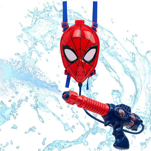 Marvel Spiderman Pistola de agua con mochila