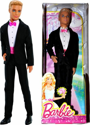 Robe de poupée de mariage Ken Barbie