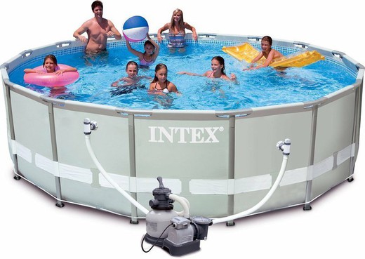 Intex Ultra Frame Pool 488 x 122 cm with filter sand