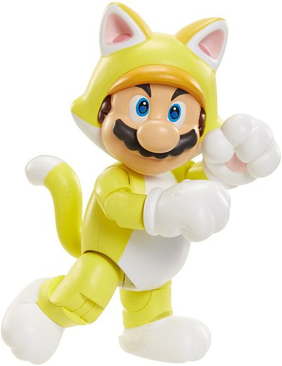 Nintendo Super Mario Figura  Gato Amarillo con Campana