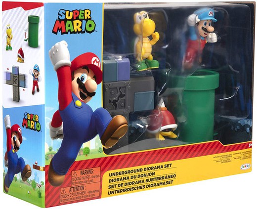 Super Mario Set de Diorama Subterráneo