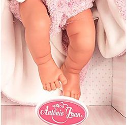 Antonio Juan Nica Neugeborenenpuppe mit Umhang und Plüscheinhorn, 42 cm