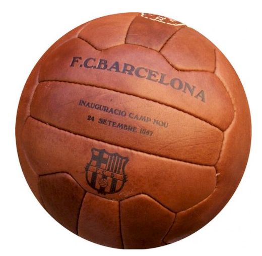 FC Barcelona Historic Retro Leather Ball