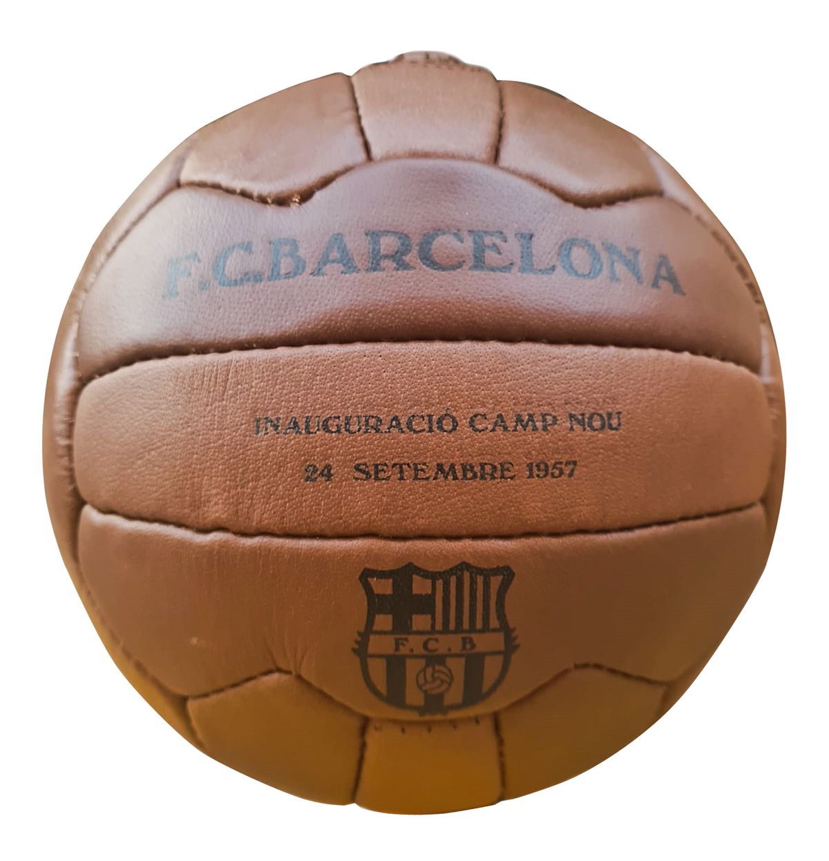 FC Barcelona Historic Retro Leather Ball — Joguines i bicis Gaspar