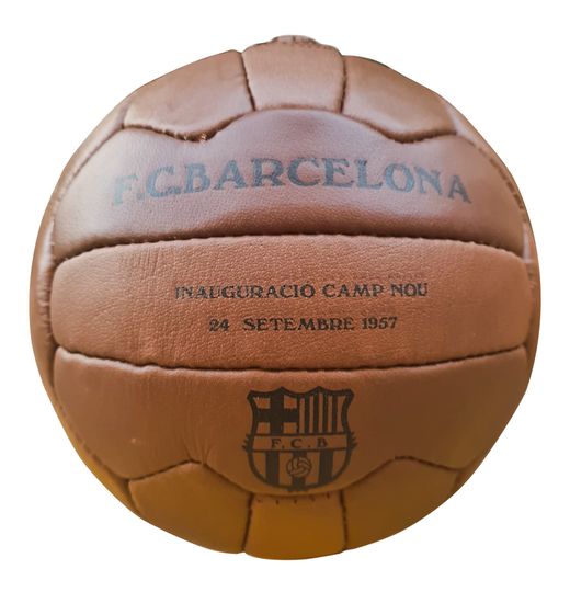 Ballon FC Barcelone rétro historique en cuir