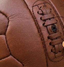 Ballon FC Barcelone rétro historique en cuir