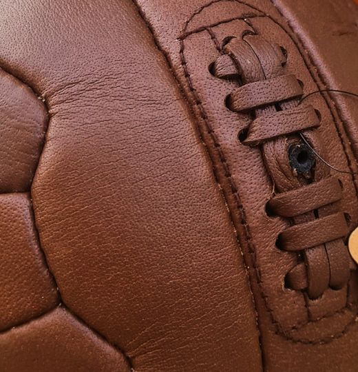 Ballon FC Barcelone rétro historique en cuir
