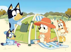 Bluey ECO Doppelseitiges Malpuzzle, 24 Teile, XL