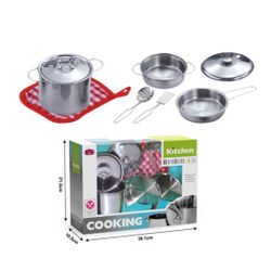Cacharritos de cocina juguete 8 piezas en metal