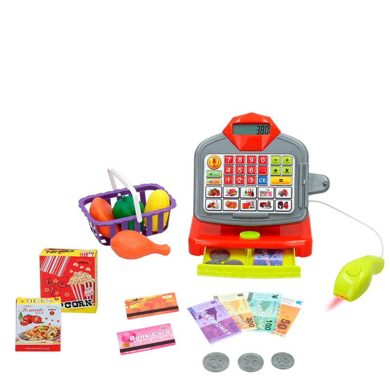 Caja registradora de juguete para niños - caja registradora con luces y  sonidos