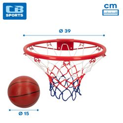 CB Sports Basketballkorb mit Ball und Pumpe