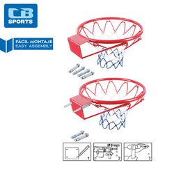 CB Sports Basketballkorb mit Ball und Pumpe