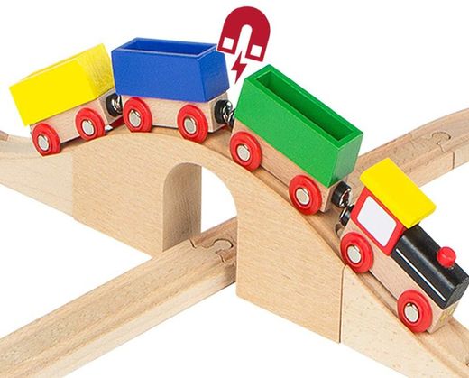 Circuit de train en bois