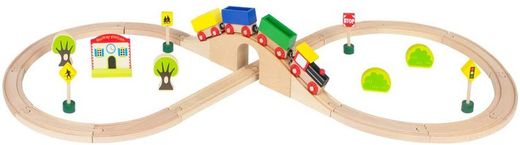 Circuit de train en bois