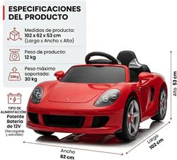 Porsche Carrera GT 12V Electric Ride-On Car