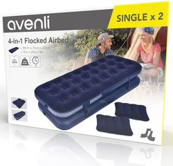 Avenli Matelas gonflable camping double 191 cm x 73 cm x 22 cm