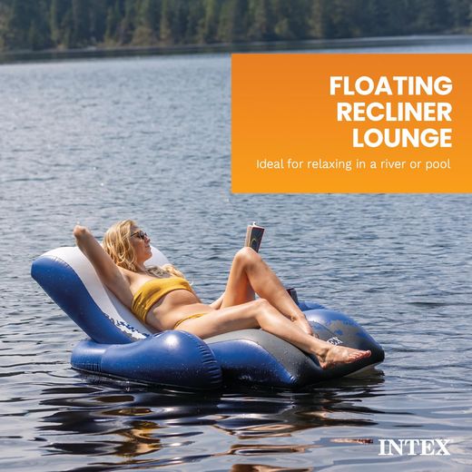 Intex 58868 Floating Recliner Lounge Pool 71" x 53"