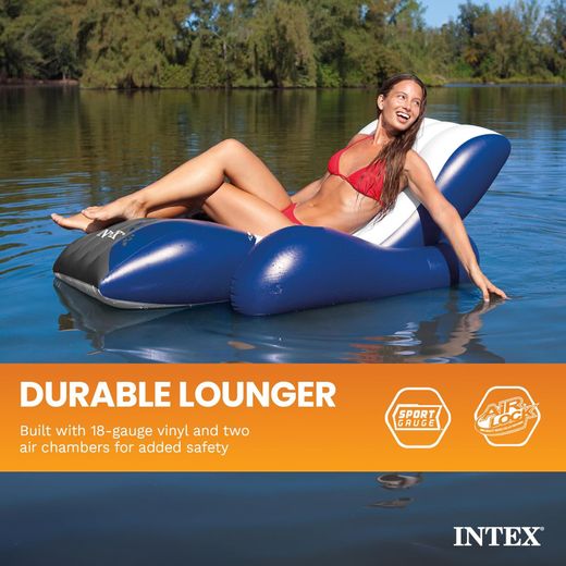 Intex 58868 Floating Recliner Lounge Pool 71" x 53"
