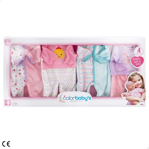 Color Baby Ensemble de vêtements de bébé colorés pour poupées de 42 cm