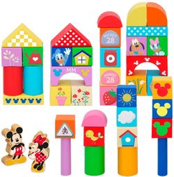Disney Bloques de madera construcción 40 Pzs