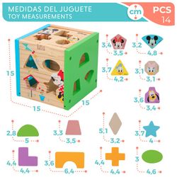 Woomax Disney Mickey Mouse Shape Sorter Cube