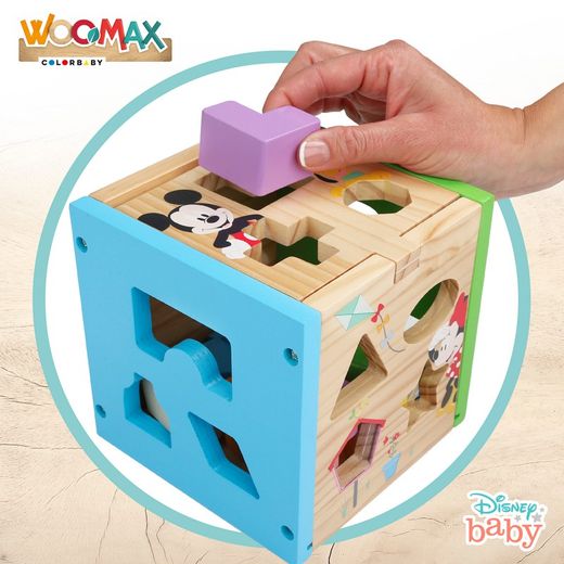 Woomax Disney Mickey Mouse Shape Sorter Cube