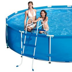 Escalera para piscina con 3 peldaños 109 cm