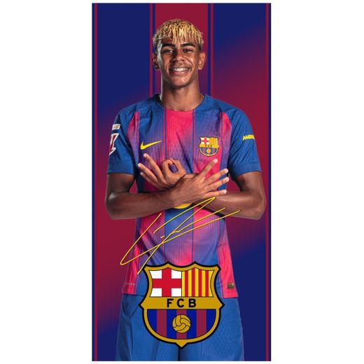 FC Barcelone Lamine Yamal Serviette de plage en microfibre 140 x 70 cm