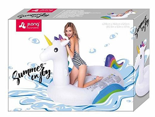 Riesige aufblasbare Einhornfigur