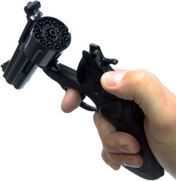 Gonher Schwarzes Polizeipistolen-Spielzeug