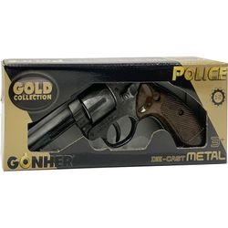 Gonher Revólver Police Gold Collection, 12 tiros